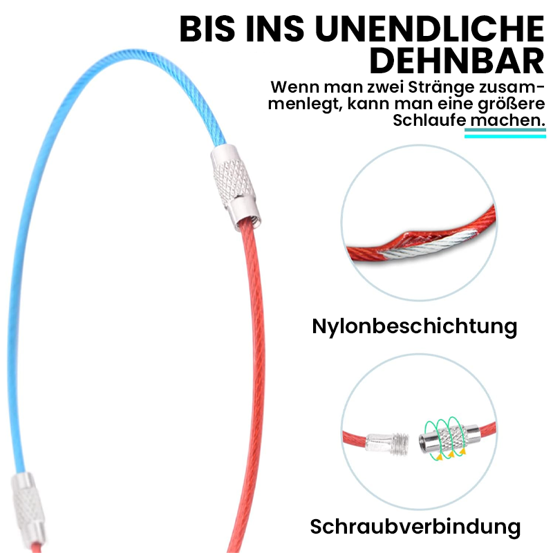 Draht-Schlüsselanhänger (10 stk.)