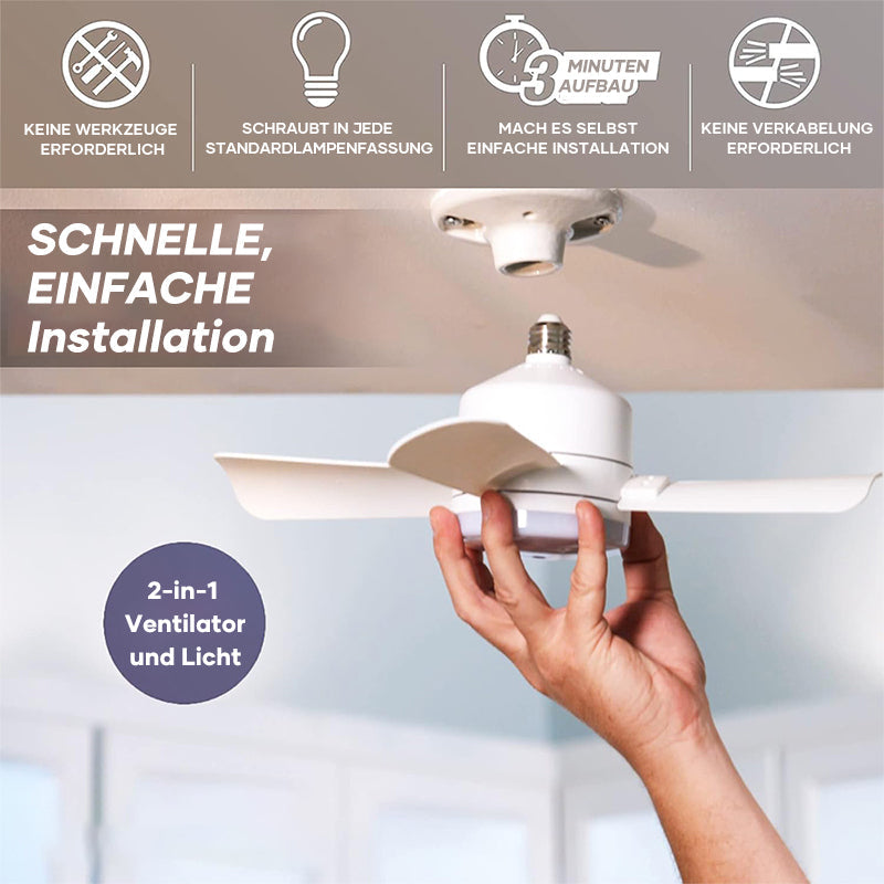 Deckenventilator mit Licht