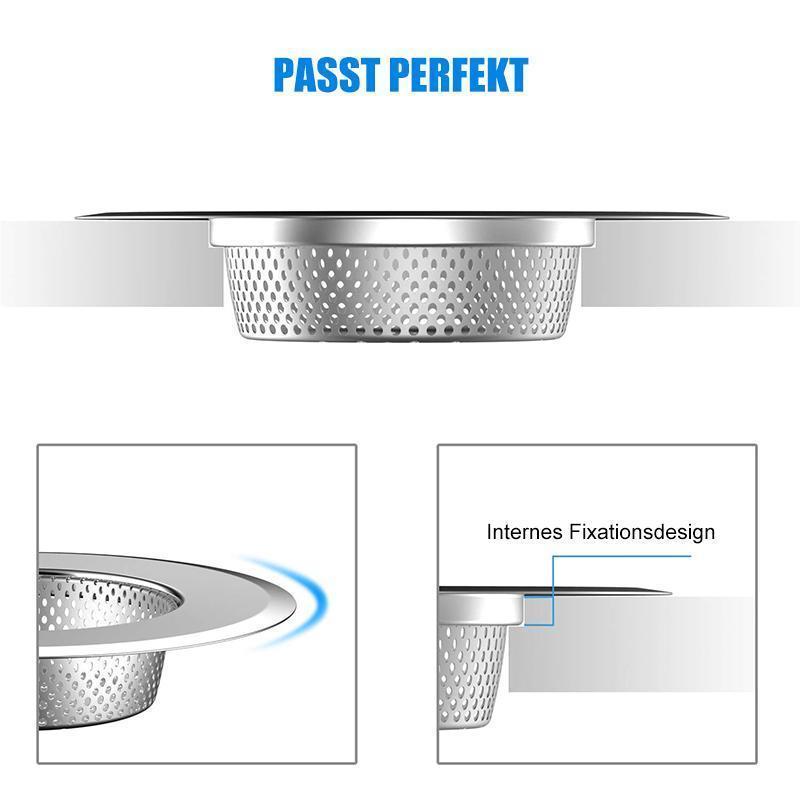 Küche Edelstahl-Wannen-Filter (3 Stücke)